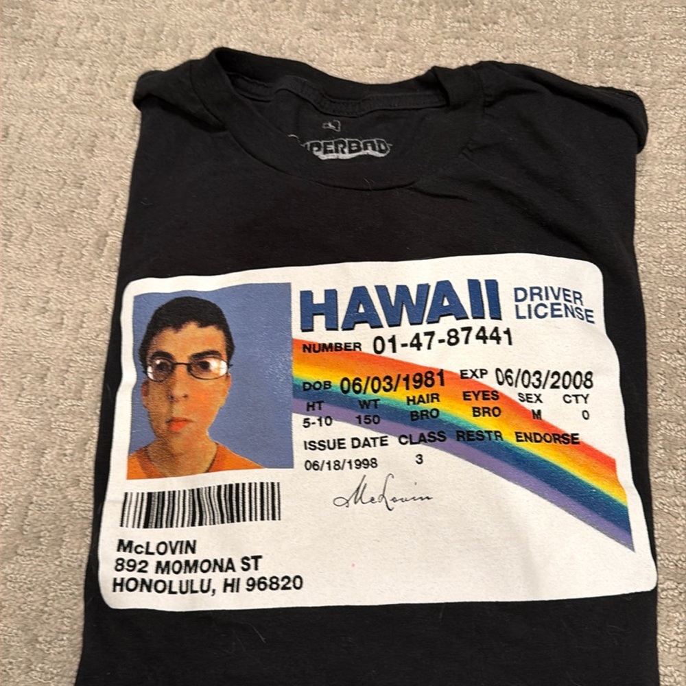 Superbad McLovin short sleeve T Shirf